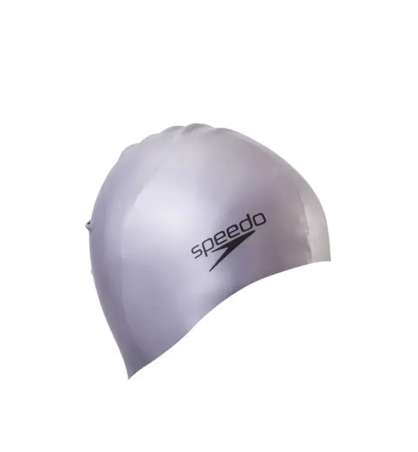SPEEDO Plain Moulded Silicone หมวกว่ายน้ำผู้ใหญ่