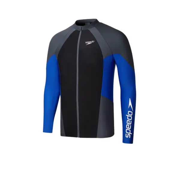 SPEEDO Zipped Long Sleeve เสื้อรัชการ์ดผู้ชาย